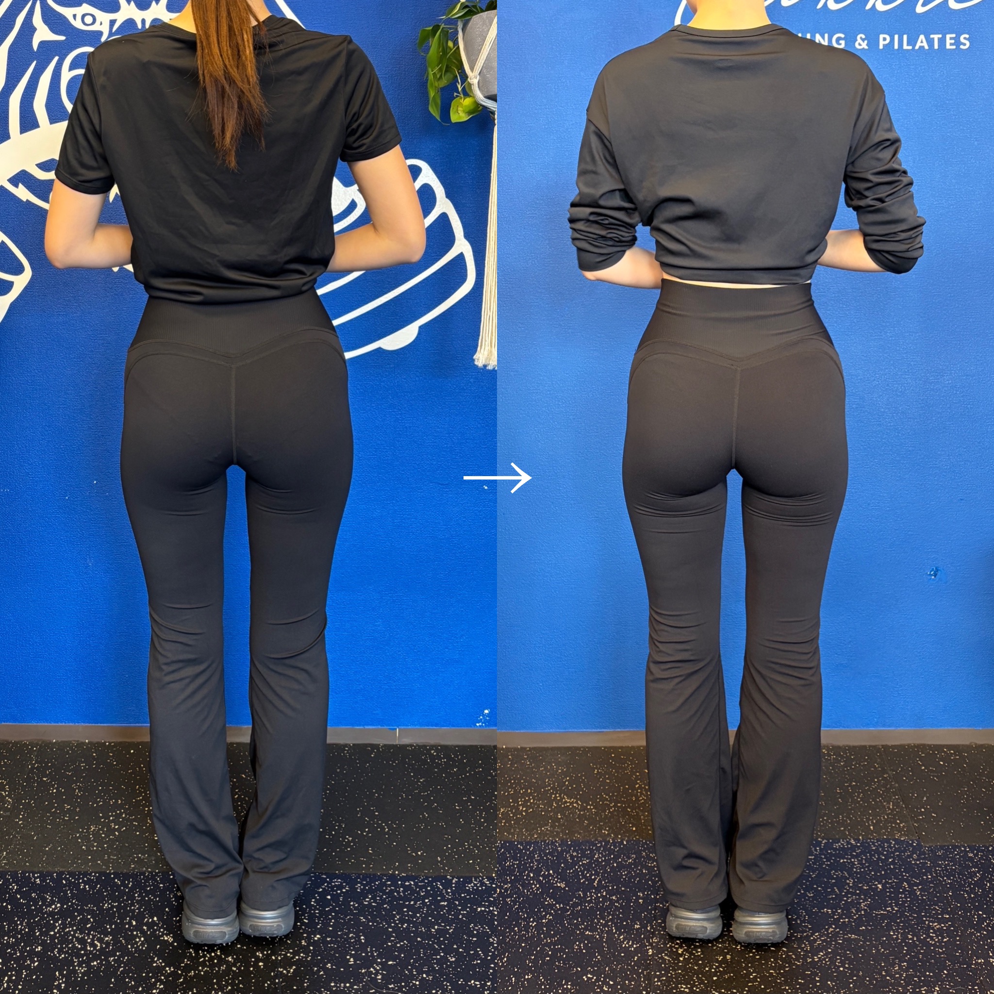 ヒップメイクプログラム６０分２４回ビフォーアフター